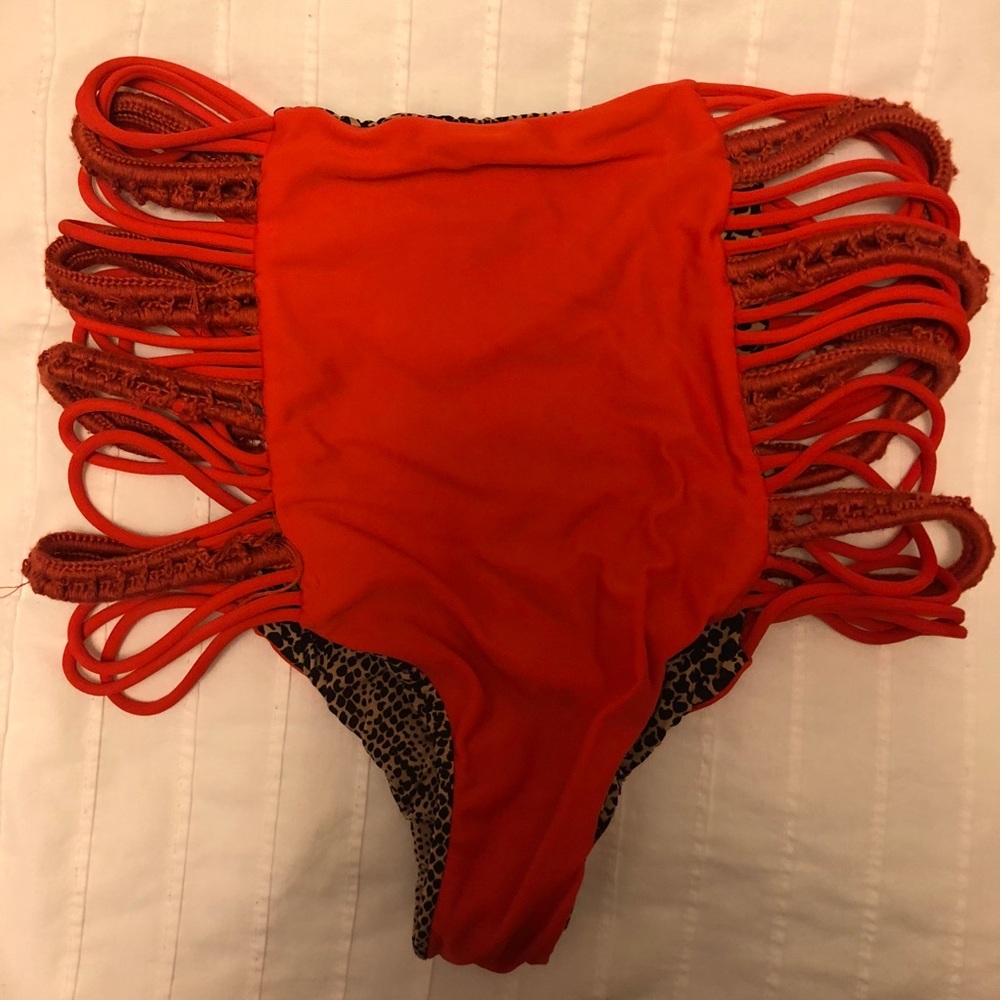 High waisted bikini bottoms